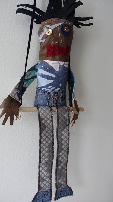 Jean Michel-Basquiat OOAK Doll thumb