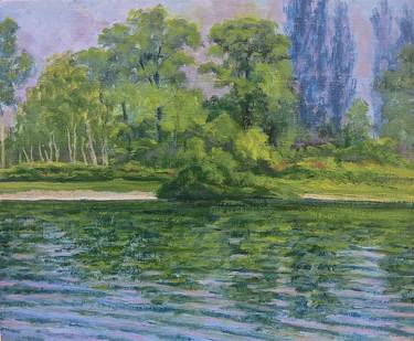 Original Impressionism Water Painting by Lawrence Altaffer