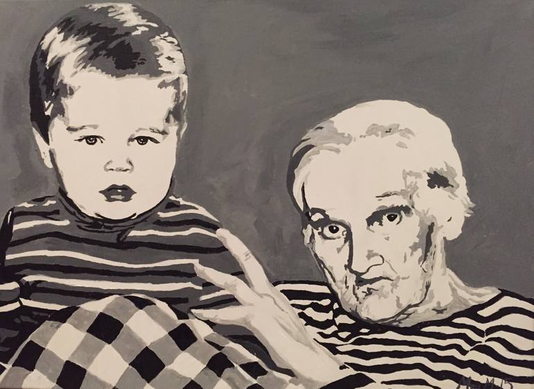 Age Difference Painting by Mea Matero