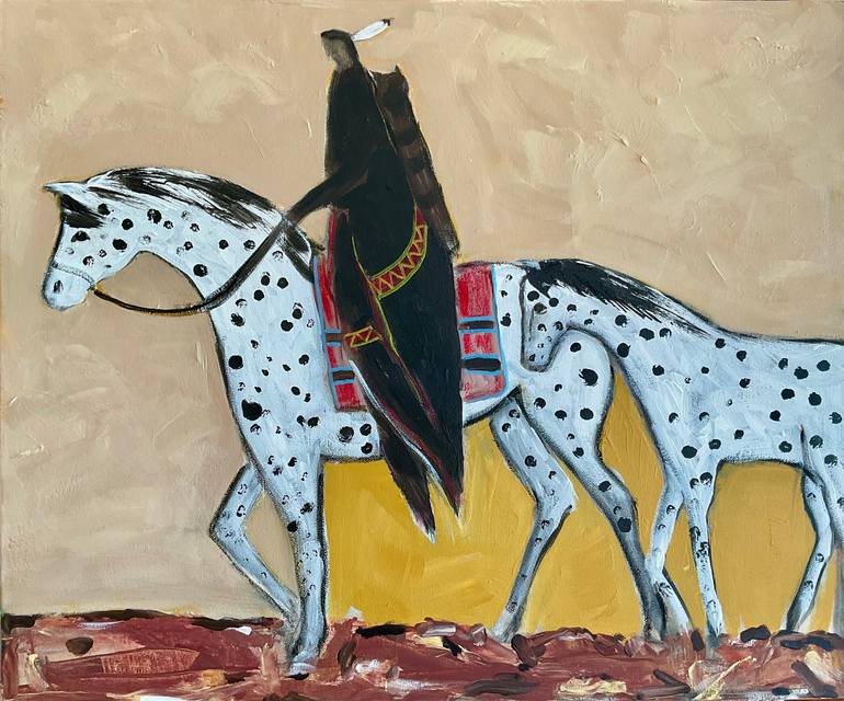 Original Expressionism Horse Painting by Suzy Berry