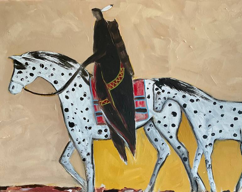 Original Expressionism Horse Painting by Suzy Berry