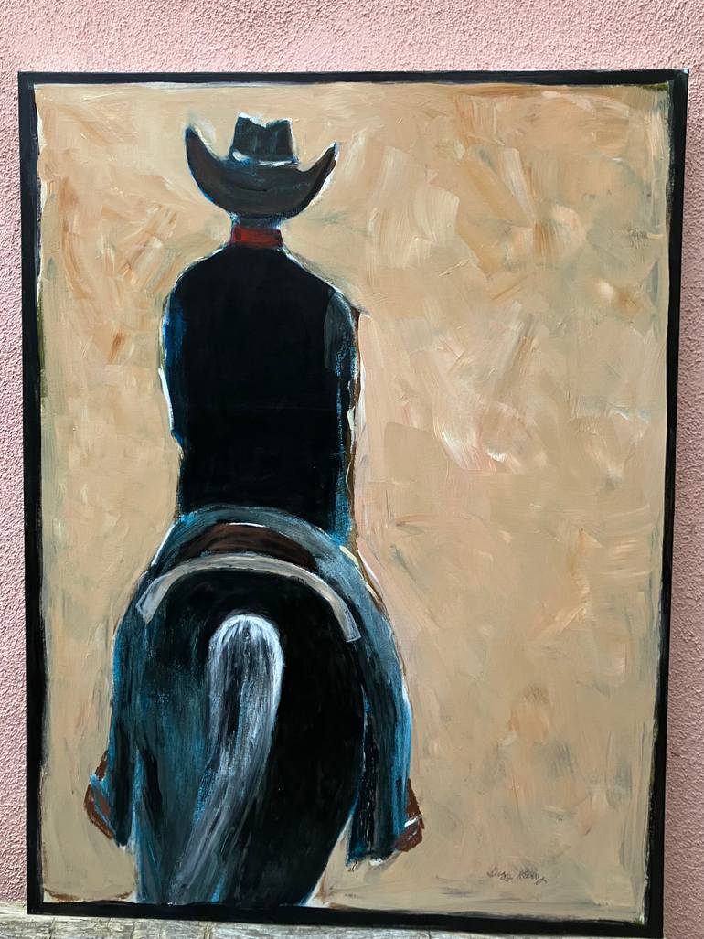 Original Abstract Horse Painting by Suzy Berry