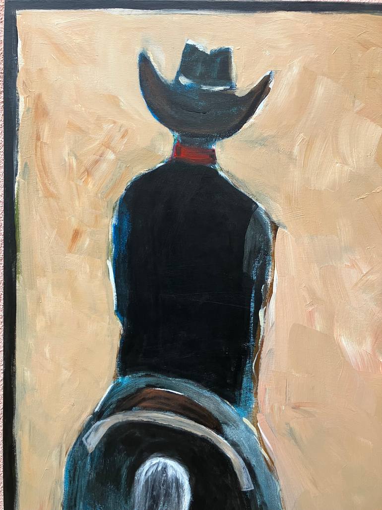 Original Abstract Horse Painting by Suzy Berry