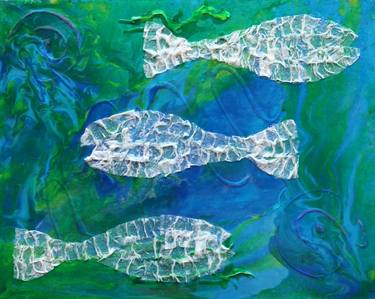 Print of Modern Fish Paintings by Deborah Boyd
