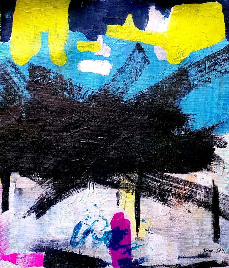 New York Abstract Painting by Ron Deri | Saatchi Art