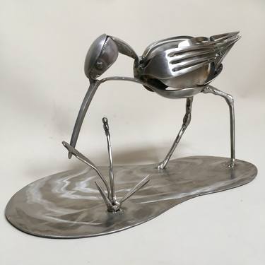 Original Figurative Animal Sculpture by Nigel Connell Bass