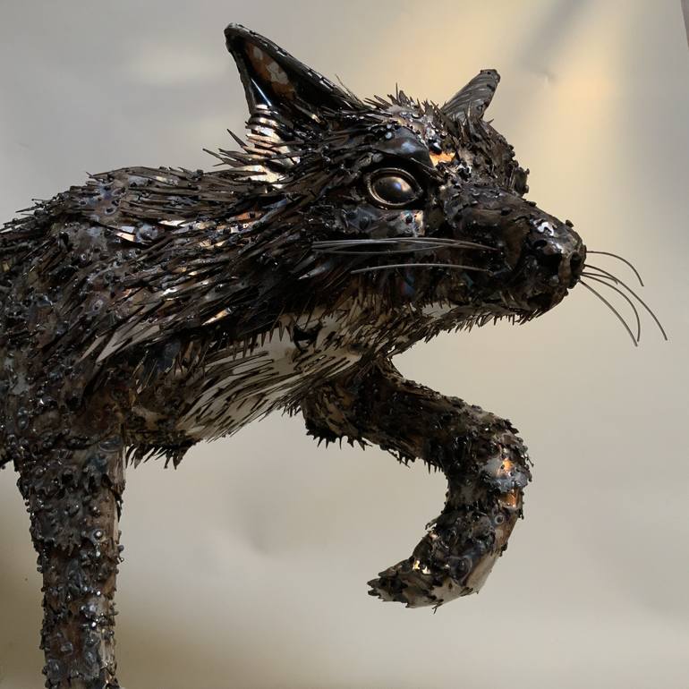 Original Animal Sculpture by Nigel Connell Bass