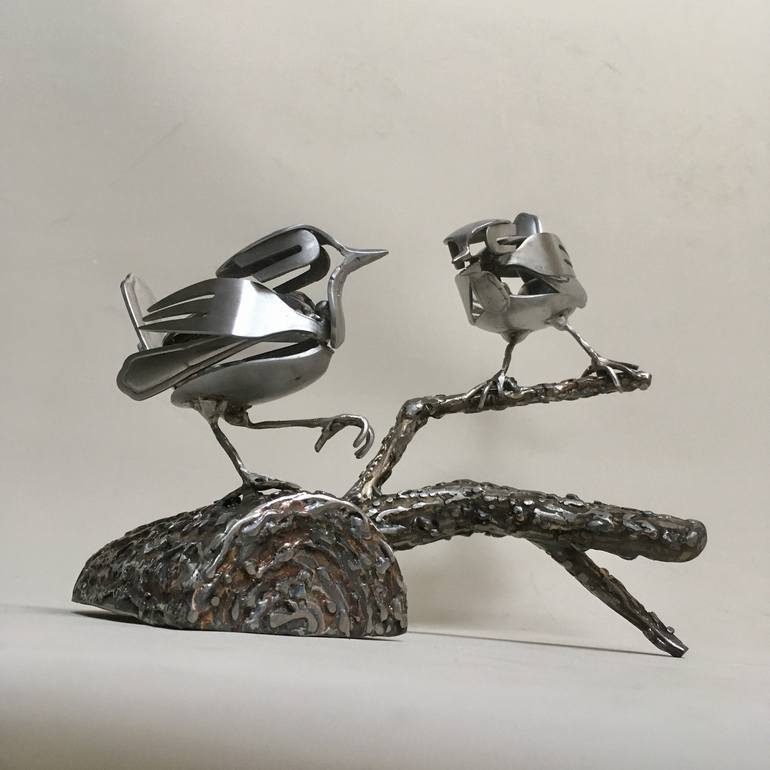 Original Modern Animal Sculpture by Nigel Connell Bass