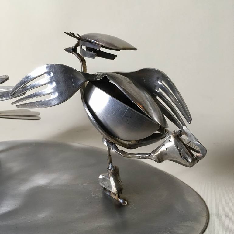 Original Abstract Animal Sculpture by Nigel Connell Bass