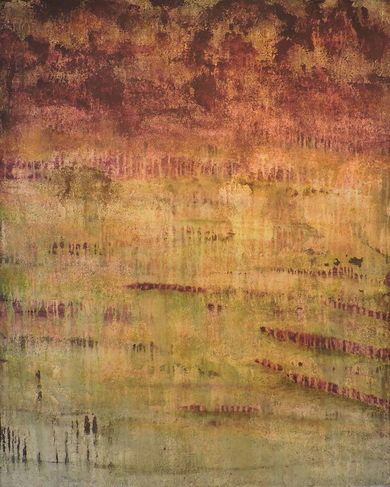 Paisaje grana en el muro Painting by Olga Sanchez Cassasola | Saatchi Art