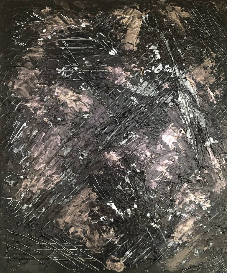 Original Abstract Expressionism Abstract Paintings by Pandora Owl