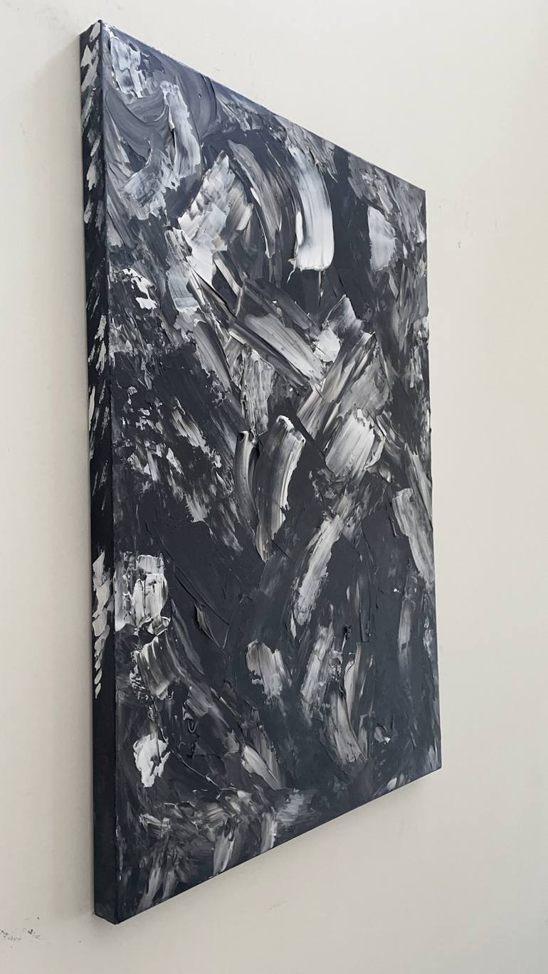 Original Abstract Expressionism Abstract Painting by Pandora Owl