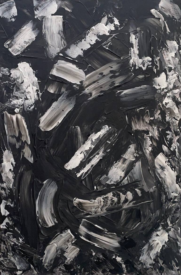 Original Abstract Expressionism Abstract Paintings by Pandora Owl
