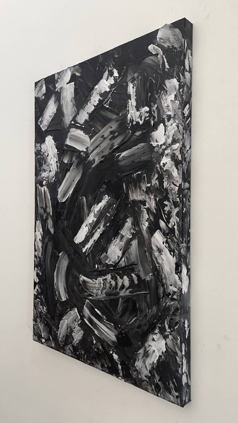 Original Abstract Expressionism Abstract Painting by Pandora Owl