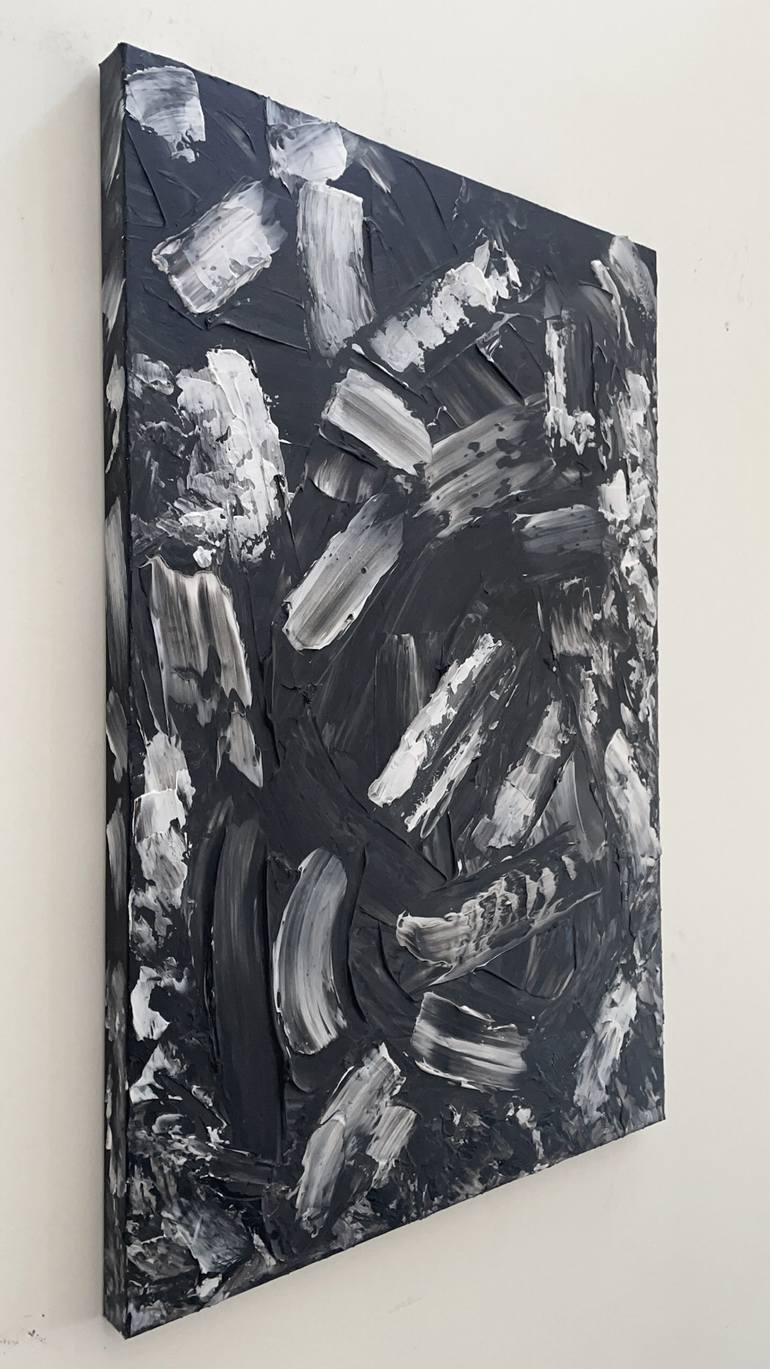 Original Abstract Expressionism Abstract Painting by Pandora Owl