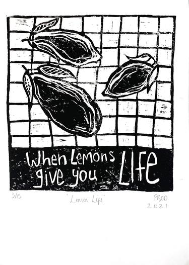 Saatchi Art Artist Phoebe Boddy; Printmaking, “Lemon Life - Limited Edition of 15” #art