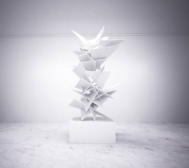 Print of Conceptual Geometric Installation by Daniel Wille