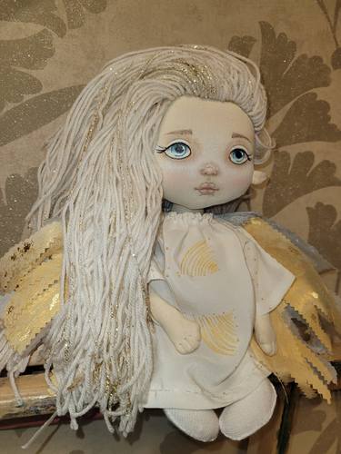 Interior textile Doll Angel Authors handmade thumb