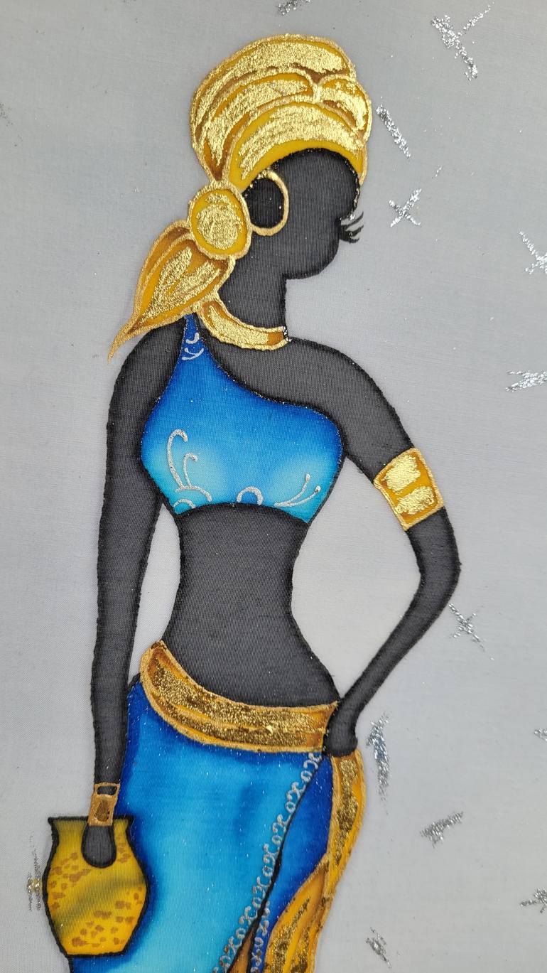 Original Art Deco Women Painting by Marina Orlova