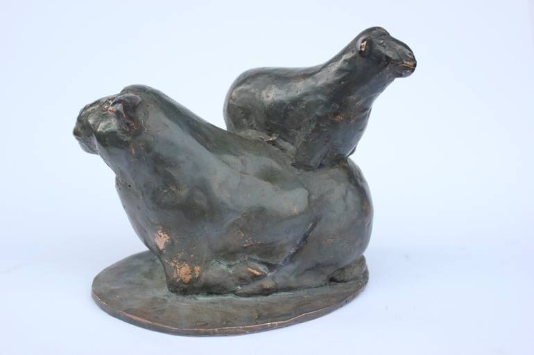 Original Figurative Animal Sculpture by Nerijus Kisielius