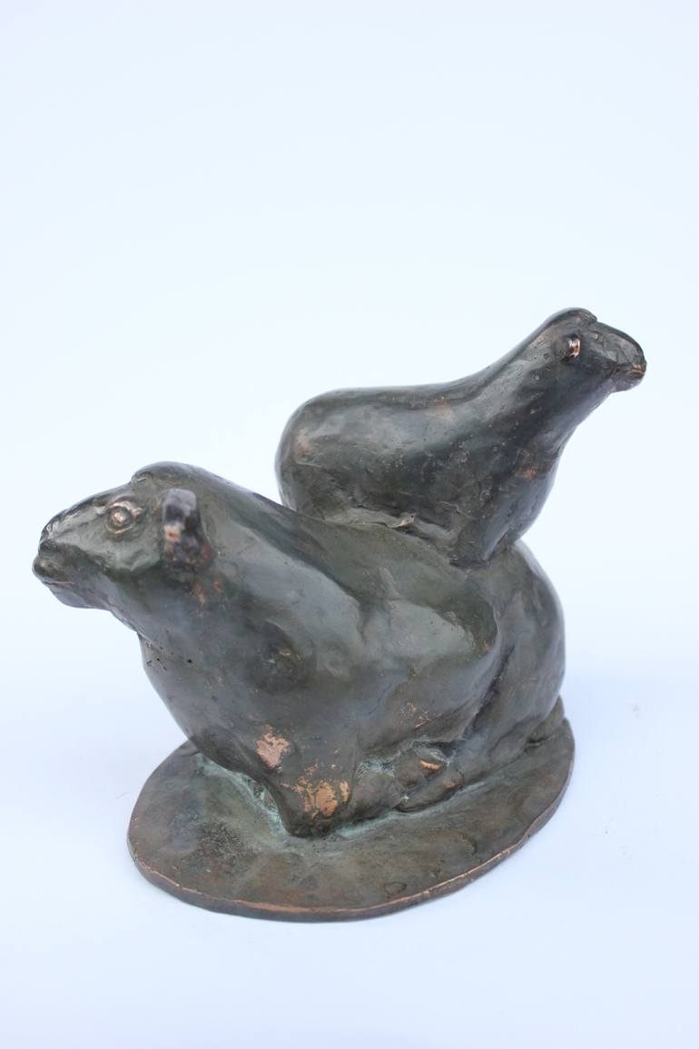 Original Figurative Animal Sculpture by Nerijus Kisielius