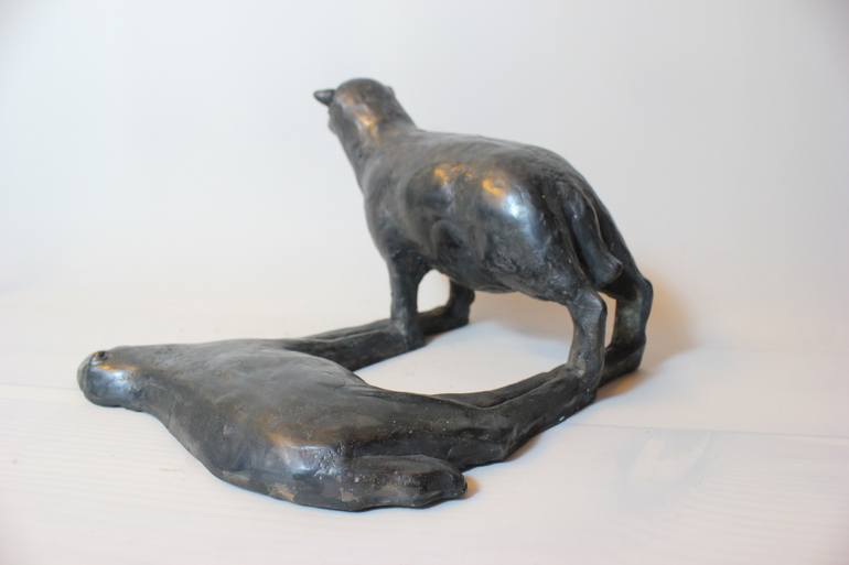 Original Minimalism Animal Sculpture by Nerijus Kisielius