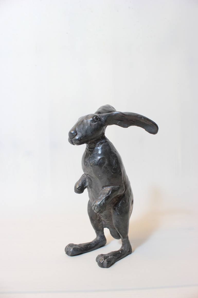 Standing hare Sculpture by Nerijus Kisielius | Saatchi Art