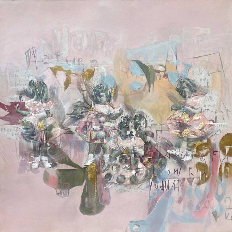 Original Abstract Expressionism Children Paintings by Lorena Rosas