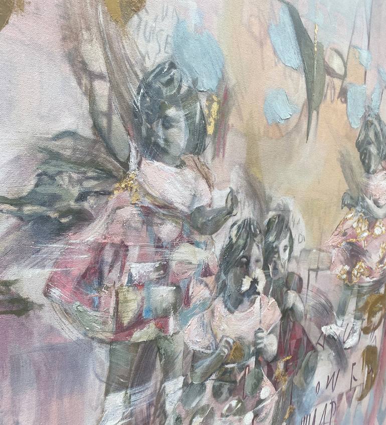 Original Abstract Expressionism Children Painting by Lorena Rosas