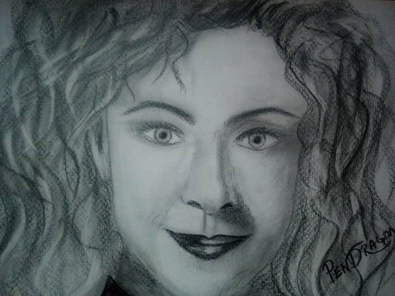 Portrait of Alex Kingston Drawing by PenDragon Artist | Saatchi Art