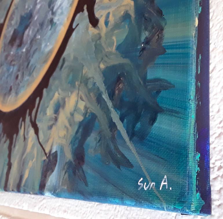 Original Abstract Expressionism Abstract Painting by Liz Sun A Yoon