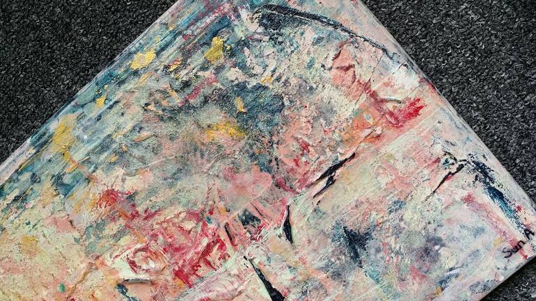 Original Abstract Expressionism Abstract Painting by Liz Sun A Yoon