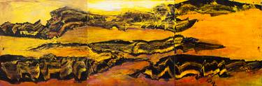 Original Abstract Expressionism Landscape Paintings by Florence Laurent Minouflet
