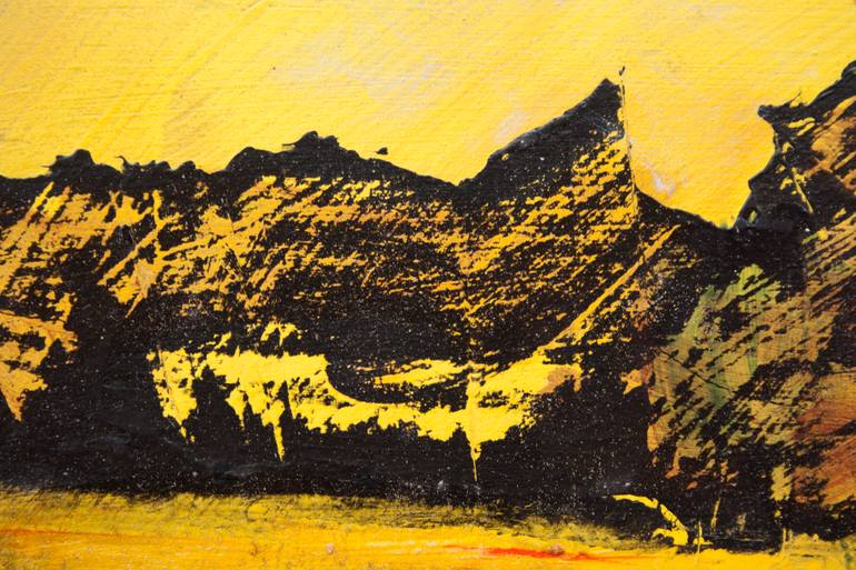 Original Abstract Expressionism Landscape Painting by Florence Laurent Minouflet