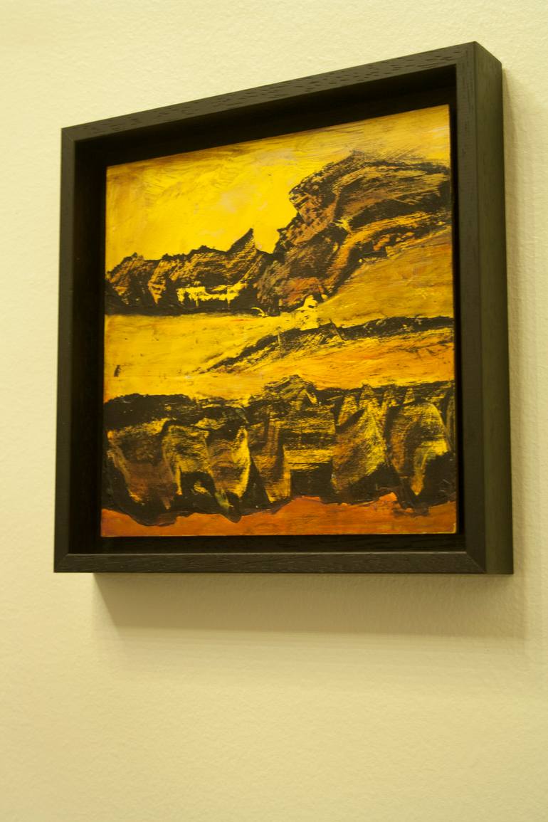 Original Abstract Expressionism Landscape Painting by Florence Laurent Minouflet