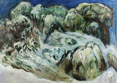 Original Expressionism Landscape Paintings by Florence Laurent Minouflet