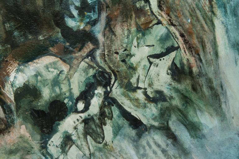 Original Abstract Landscape Painting by Florence Laurent Minouflet