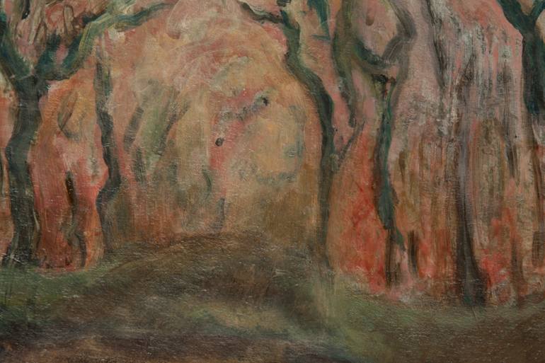 Original Abstract Landscape Painting by Florence Laurent Minouflet