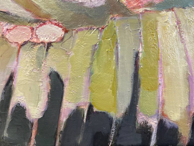 Original Abstract Nature Painting by Florence Laurent Minouflet