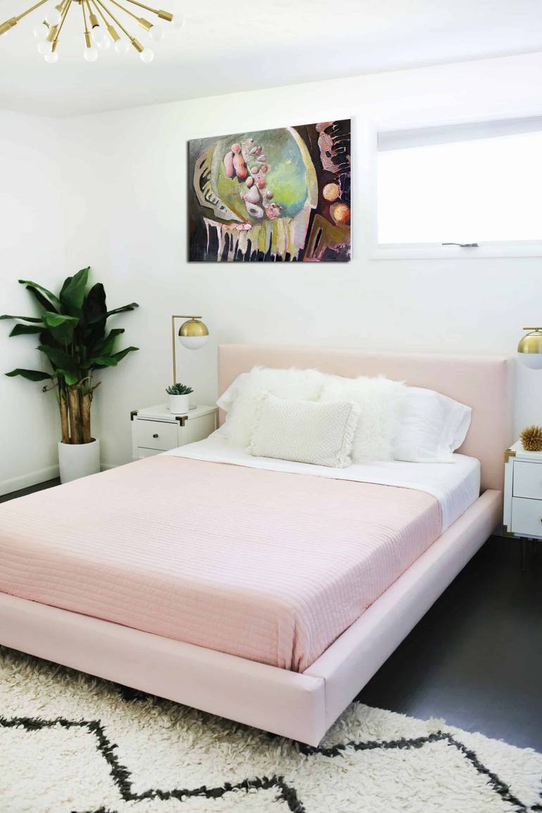 Original Abstract Nature Painting by Florence Laurent Minouflet