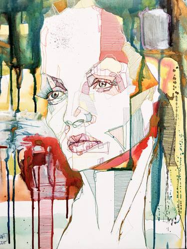 Original Expressionism Portrait Paintings by Karmen Kraft