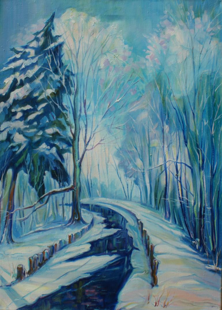 Winter Painting by Boris Zhigalov | Saatchi Art