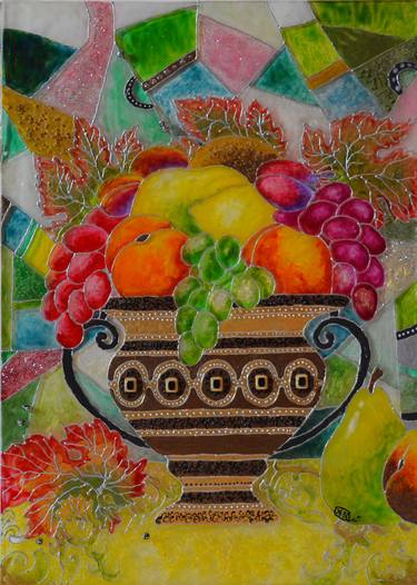 Vase of fruit thumb