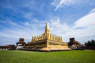 That Luang Stupa in Vientiane Capital, Laos thumb