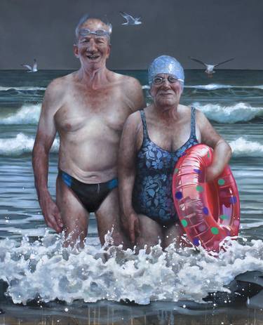 Original Figurative People Paintings by andrew hunt