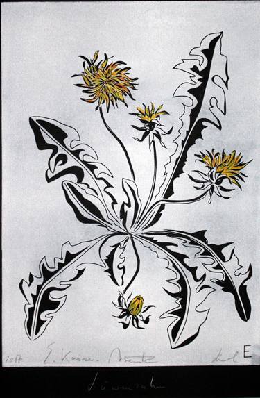 Print of Floral Printmaking by Elisabeth Kaiser-Arentz