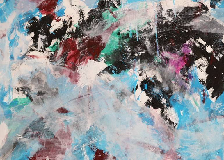 Original Abstract Expressionism Abstract Painting by Joao Pinto