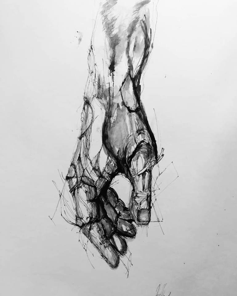 Let go Drawing by Helle Contou | Saatchi Art