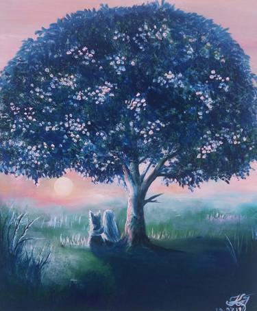 Original Tree Painting by Galina Morozova