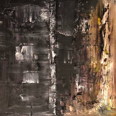 Sleepless 2 | Contemporary Atmospheric Impressionistic Abstract Textured Art | Original Paintings By Kevin Hunter thumb